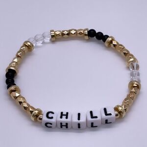 NWT Wool + Pepper Co. CHILL Beaded Bracelet
